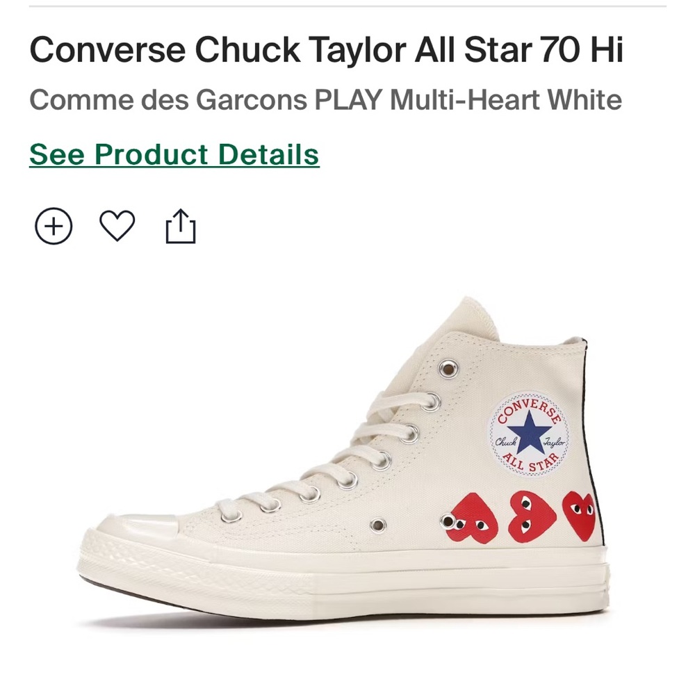 Comme des Garcons play Converse Chuck Taylor All Star 70 - Picture 7 of 9